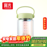 富光嘟嘟玻璃杯 高硼硅玻璃高颜值水杯子 女生便携牛奶咖啡刻度茶杯