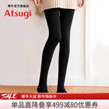厚木160D薄绒加厚保暖打底裤加裆舒适防寒保暖春秋连裤袜BT2313 黑色 1条 L LL(身高155-170cm)