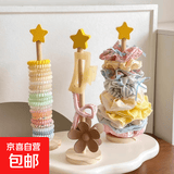 发饰发圈收纳架桌面木质置物架头绳皮筋发箍展示架饰品整理神器 升级加厚星星木质架子*1
