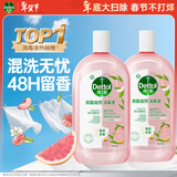 滴露（Dettol）香氛自然衣物消毒液48H留香洗衣除臭儿童可用消毒水杀菌除螨1L*2