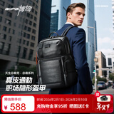 博牌双肩包头层牛皮商务背包男士16英寸电脑包旅行书包节日礼物