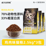 威尔逊馋嘴 流浪猫粮成猫幼猫粮专为流浪猫定制的猫粮 基础款15斤