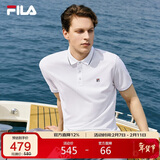 FILA 斐乐官方polo衫男2025年夏季凉感短袖t恤透气男士休闲商务上衣