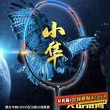 VICTOR威克多羽毛球拍碳素纤维单拍小隼TK-HAWK蓝 4U已穿线25磅附手胶