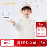 巴拉巴拉童装男童长袖衬衫儿童上衣2025新春装学院风百搭209125102101