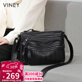 viney包包女包牛皮斜挎妈妈包中老年轻奢单肩包生日三八38女神节礼物