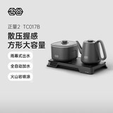 吉谷（K·KOU）全自动双边上水电热水壶多档恒温电茶壶锅壶同煮 茶台烧水壶一体桌茶具套装泡茶1.0L+0.8L TC017B