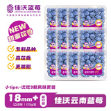 佳沃（JOYVIO）甜蜜花香云南蓝莓 18mm+12盒约125g/盒 水果年货 源头直发