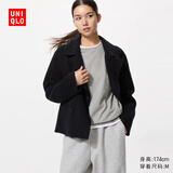 优衣库女装柔软针织摇粒绒圆领套头衫/长袖抓绒卫衣T恤479609 479609/03灰色 M