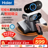 海尔（Haier）【母婴级】世家可视化AI调节智慧眼除螨仪床宝床上吸尘器高温杀菌除螨除尘除宠物毛发礼物送礼CS1S