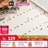 曼龙宝宝爬爬垫3cm加厚爬行垫拼接儿童地垫XPE环保防摔家用客厅 6片装