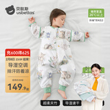 贝肽斯婴儿睡袋防惊跳夏季空调房薄款小孩子儿童睡袋0-3岁保护肚子着凉 夏季（前4后2 26℃以上）灵鹿 M码15个月-2.5岁 建议身高80-95cm