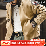 马登工装美式复古M1942坦克棉服外套男短款加厚棉衣男士立领棉袄上衣 卡其色 L