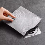 家の物语（KATEI STORY）日本浴室地漏防臭器砗胶垫厕所反味除臭密封盖卫生间下水道防返臭 浅灰色[升级防臭自带提手】 单只装 15*15cm