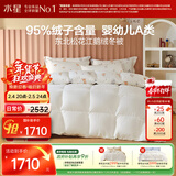 水星家纺羽绒被95%白鹅绒被子冬季加厚春秋被芯双人羽绒被200×230cm-500g