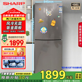 夏普两门冰箱 风冷无霜 节能电冰箱 小户型家用租房大冷冻 双开二门小冰箱 以旧换新 旗舰同款 196升钣金面板BCD-196WTBE-N
