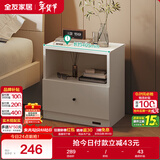 全友家居 卧室现代简约床头柜落地收纳储物柜子家用床边置物柜抽屉式