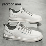 意尔康男鞋秋季英伦商务休闲皮鞋子男士免系带软底百搭运动板鞋子男