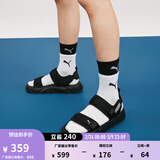 彪马（PUMA）缓震增高厚底云感透气魔术贴凉鞋外穿男女RSSANDAL374862 黑色-水泥灰-02 38