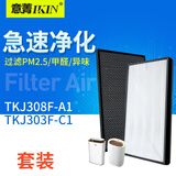 意菁(IKIN) 适配TCL空气净化器滤芯过滤网除甲醛PM2.5雾霾 TKJ308F-A1套装（HEPA+活性炭）