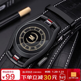 马莎兰缇(MashaLanti)男士皮带鳄鱼纹头层牛皮腰带自动扣裤带父亲节生日礼物实用送爸爸男朋友老公