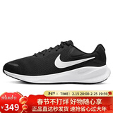 耐克NIKE跑步鞋男子缓震宽版REVOLUTION 7运动鞋FB8501-002黑白42.5
