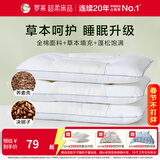 罗莱家纺枕头枕芯单人成人枕床上决明子荞麦呵护枕 草本枕花草枕 全棉决明子荞麦低枕-单只装 46cm*72cm