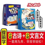 小初古诗+文言文提前学漫画笔记（2册）2026小学升初中漫画图解必背古诗词小古文中考必备文学常识大全