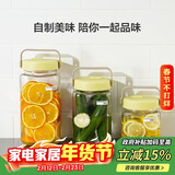 乐扣乐扣（LOCK&LOCK）会呼吸的发酵容器玻璃储物罐泡酒腊八蒜果酱密封罐泡菜坛1.6L绿色