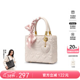 纽芝兰（NUCELLE）戴妃包红色手提新年结婚包大容量单肩斜挎包新年38节生日礼物女