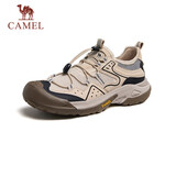 骆驼（CAMEL）踏山男士户外登山复古透气休闲低帮徒步鞋 G14M342685 杏色 41