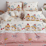 洁梦雅（jiemengya） 儿童床单单件单人床床单纯棉卡通床笠学生宿舍床单单人炕单 星星漫游记 定制尺寸，请联系客服改价