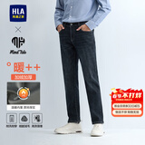 海澜之家（HLA）加绒加厚牛仔裤男24冬季新亦心即为系列裤男 蓝灰牛过渡色（深）8N 32 175/82A 推荐127~134斤