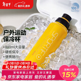 孔雀（Peacock）大容量运动杯 不锈钢水杯 便携保温杯保冷杯