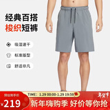 耐克NIKE男子运动短裤 夏季梭织休闲裤 跑步速干DV9331-084黑/灰 2XL