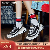 斯凯奇（Skechers）新年礼物黑白金熊猫鞋冬季情侣鞋复古老爹鞋休闲运动鞋66666228