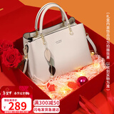 viney牛皮包包女包斜挎妈妈包中年单肩手提送生日情人节礼物女朋友老婆