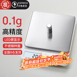 拜杰电子秤厨房秤烘焙秤高精度3kg/0.1g食物秤秤重秤克数秤克秤