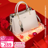 viney牛皮包包女包斜挎妈妈包中年单肩手提送生日情人节礼物女朋友老婆