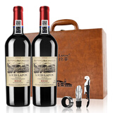 路易拉菲（LOUIS LAFON）法国原瓶进口红酒礼盒14度歌海娜丹魄干红葡萄酒750ml*2送礼