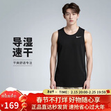 耐克NIKE男 运动背心 圆领无袖 柔软舒适 DV9322-010 黑XL