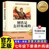 钢铁是怎样炼成的原著正版无删减-新封面  七年级下册课外阅读书籍 赠考点手册 初中生寒假推荐阅读书籍人教版教材配套阅读 名师导读 难点注释 开学季