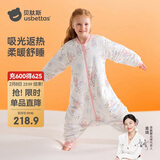 贝肽斯儿童睡袋暖姜恒温分腿睡袋宝宝防踢被中大童睡衣秋冬中厚 甜梦2XL