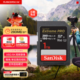 闪迪（SanDisk）1TB SD内存卡 6K视频 V60 U3 C10 高速相机存储卡 读速280MB/s 写速150MB/s 高清拍摄 畅快连拍