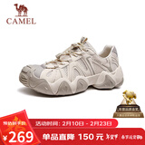 骆驼（CAMEL）云山1代户外秋季徒步登山休闲丑萌鞋情侣 G15M076104 燕麦色 40
