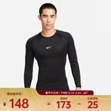 耐克（NIKE）男子训练圆领长袖美式复古速干紧身舒适畅动导湿平缝运动背心 FB7920-010 L