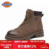 Dickies男士马丁靴高帮时尚男靴工装靴情侣靴男 咖色 40-男女款