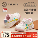 泰兰尼斯冬季学步鞋加绒保暖男宝宝鞋子女童婴儿鞋软底机能鞋白/粉23