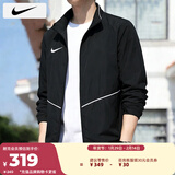 耐克（NIKE）外套男装上衣2026春季新款运动服梭织立领防风衣休闲透气速干夹克 IR8430/防水/晒图退10 L 【175】体重130~150斤左右