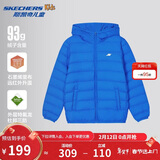 Skechers斯凯奇小暖宝羽绒服男女童轻薄秋冬新款外套P424K076